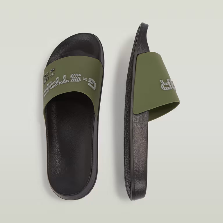 G-Star Raw Cart Slides – Army Green